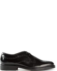 Chaussures brogues en cuir noires Hudson