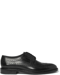 Chaussures brogues en cuir noires Hugo Boss