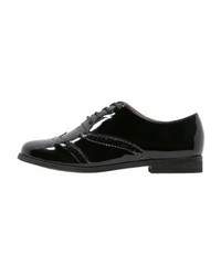 Chaussures brogues en cuir noires Ichi