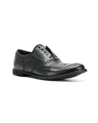 Chaussures brogues en cuir noires Officine Creative