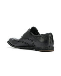 Chaussures brogues en cuir noires Officine Creative