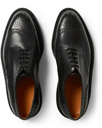 Chaussures brogues en cuir noires