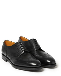 Chaussures brogues en cuir noires John Lobb
