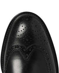Chaussures brogues en cuir noires Hugo Boss