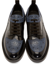 Chaussures brogues en cuir noires Kris Van Assche