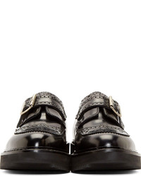 Chaussures brogues en cuir noires Kris Van Assche