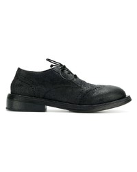 Chaussures brogues en cuir noires Marsèll