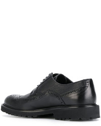 Chaussures brogues en cuir noires Baldinini