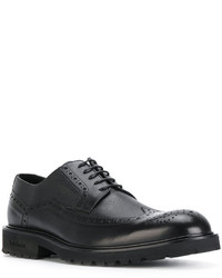 Chaussures brogues en cuir noires Baldinini