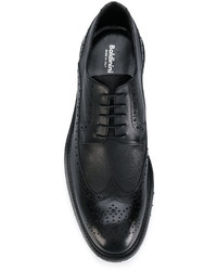 Chaussures brogues en cuir noires Baldinini