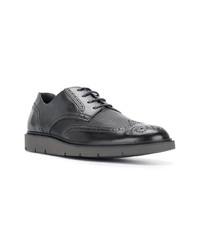 Chaussures brogues en cuir noires Hogan