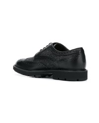 Chaussures brogues en cuir noires Tod's