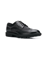 Chaussures brogues en cuir noires Tod's