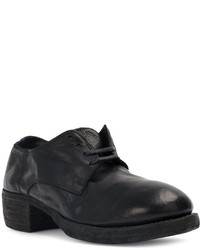 Chaussures brogues en cuir noires Guidi