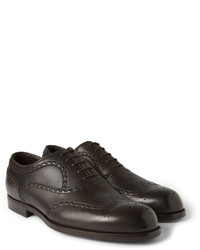 Chaussures brogues en cuir noires Bottega Veneta