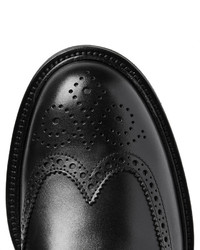 Chaussures brogues en cuir noires Tod's