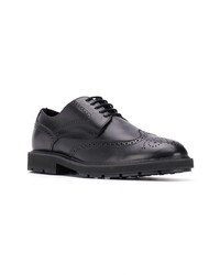 Chaussures brogues en cuir noires Tod's