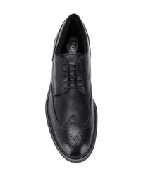 Chaussures brogues en cuir noires Tod's