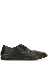 Chaussures brogues en cuir noires Marsèll