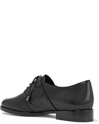 Chaussures brogues en cuir noires Alexandre Birman