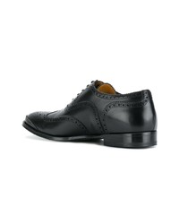 Chaussures brogues en cuir noires Alexander McQueen