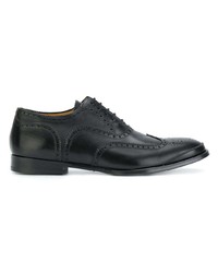 Chaussures brogues en cuir noires Alexander McQueen