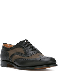 Chaussures brogues en cuir noires Church's