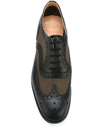 Chaussures brogues en cuir noires Church's