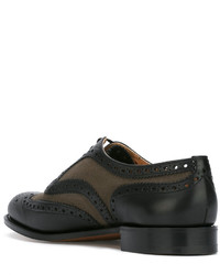 Chaussures brogues en cuir noires Church's