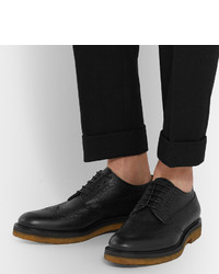 Chaussures brogues en cuir noires Dries Van Noten