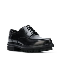 Chaussures brogues en cuir noires DSQUARED2