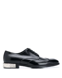 Chaussures brogues en cuir noires Philipp Plein