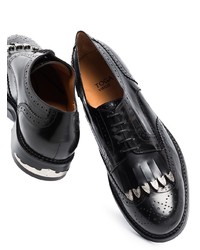 Chaussures brogues en cuir noires Toga
