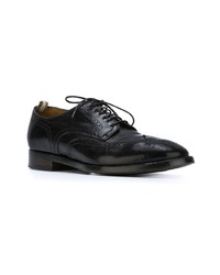 Chaussures brogues en cuir noires Officine Creative