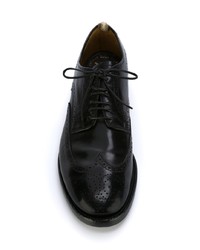 Chaussures brogues en cuir noires Officine Creative