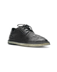 Chaussures brogues en cuir noires Marsèll