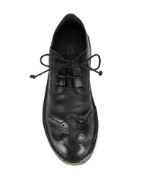 Chaussures brogues en cuir noires Marsèll