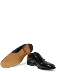 Chaussures brogues en cuir noires Maison Martin Margiela