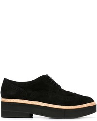 Chaussures brogues en cuir noires Robert Clergerie