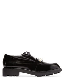 Chaussures brogues en cuir noires Robert Clergerie