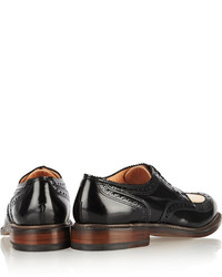 Chaussures brogues en cuir noires Robert Clergerie