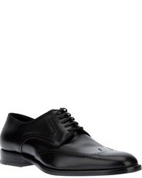 Chaussures brogues en cuir noires Saint Laurent
