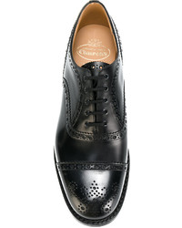 Chaussures brogues en cuir noires Church's