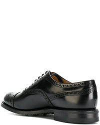 Chaussures brogues en cuir noires Church's