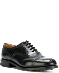 Chaussures brogues en cuir noires Church's