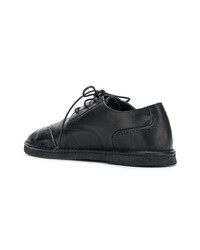 Chaussures brogues en cuir noires Marsèll