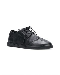 Chaussures brogues en cuir noires Marsèll