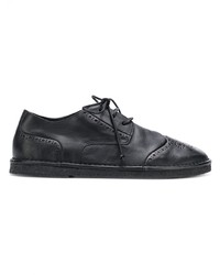 Chaussures brogues en cuir noires Marsèll