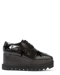 Chaussures brogues en cuir noires Stella McCartney