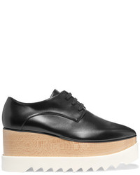 Chaussures brogues en cuir noires Stella McCartney